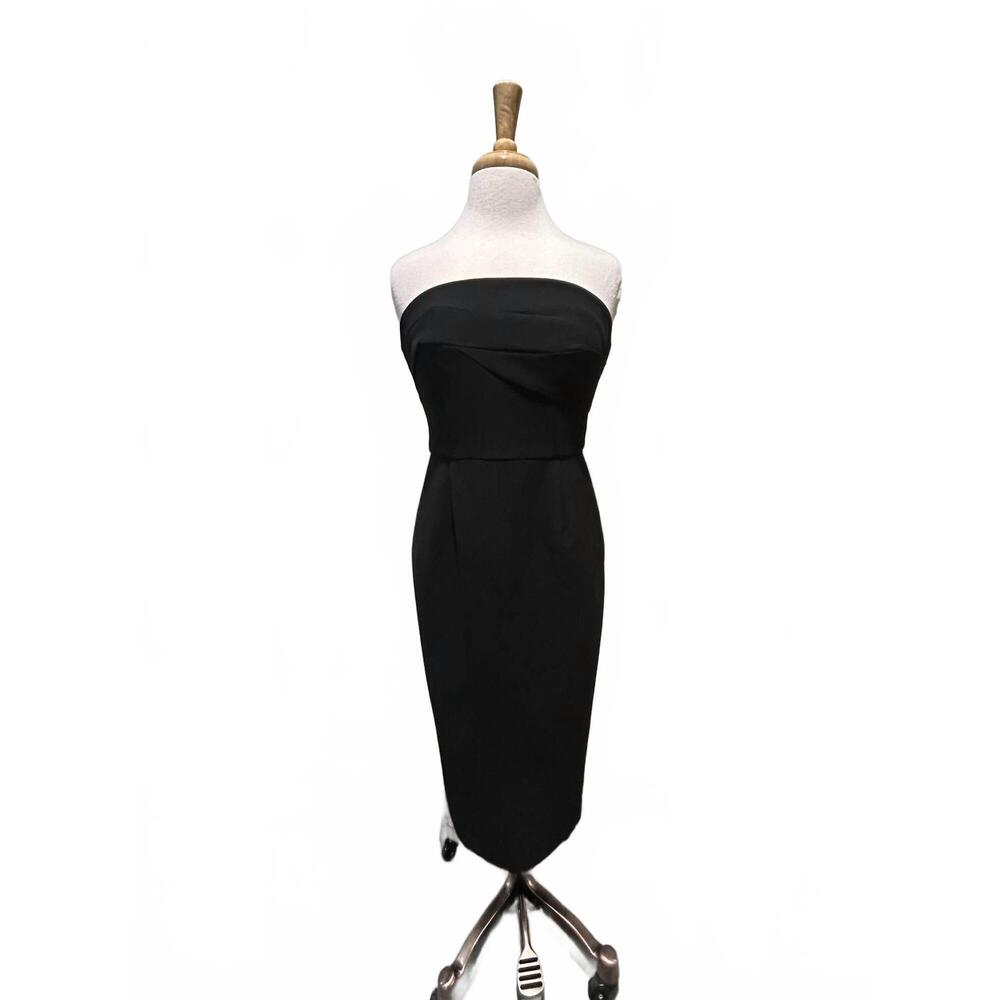 NEW IRIS SETLAKWE women's fitted midi dress in black